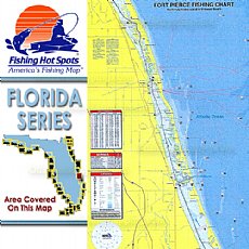 FL0117, Fishing Hot Spots, Ft. Pierce - Hutchinson Island to Wabasso Beach�