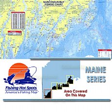 ME0103, Fishing Hot Spots, Muscongus Bay - Damariscotta River to Weskeag Bay�