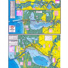 Hook-N-Line Fishing Map F118, Sabine Lake Area