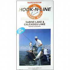 Hook-N-Line Fishing Map F118, Sabine Lake Area