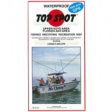 Top Spot Fishing Map N207, Florida Bay - Upper Keys Area