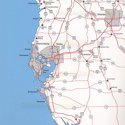 Top Spot Fishing Map N205, Homossassa to Everglades City - With Pipeline