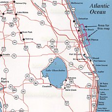 Top Spot Fishing Map N216, Fort Pierce to Vero Beach