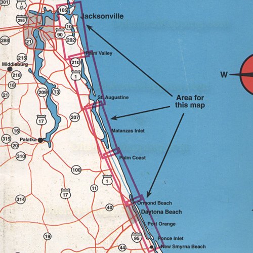 N218 CAPE CANAVERAL AREA - Top Spot Fishing Maps - FREE SHIPPING