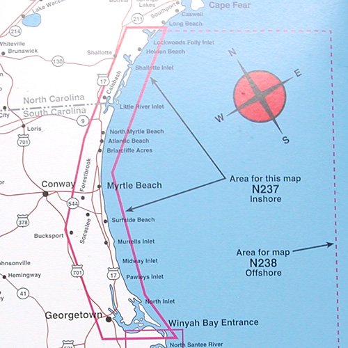 Top Spot Map N237, Georgetown to Lockwoods Folly, Inshore