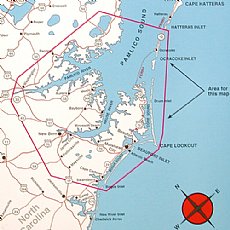 Top Spot Map N239, North Carolina Inshore, Pamlico Sound to Morehead City and Bogue Inlet