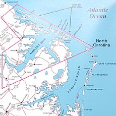 Top Spot Map N240, Albemarle Sound Area