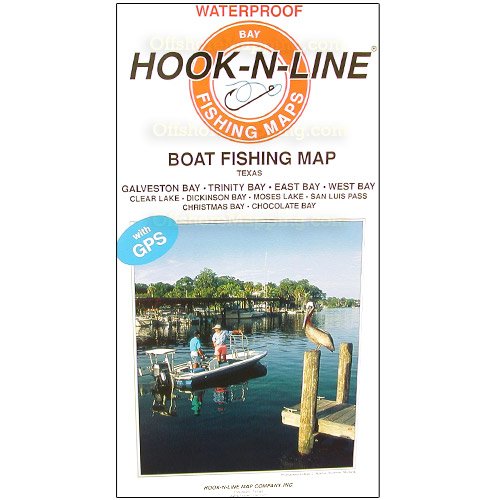 Hook-N-Line Fishing Map F102, Galveston Bay Area