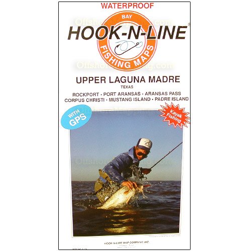 Hook-N-Line Fishing Map F116, Upper Laguna Madre