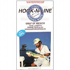 Hook-N-Line Fishing Map F117, Sabine Pass to the Mississippi Delta
