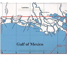 Hook-N-Line Fishing Map F117, Sabine Pass to the Mississippi Delta