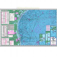 Hook-N-Line Fishing Map F126, East Coast Texas, Port Aransas to Mexico