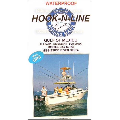 Hook-N-Line Fishing Map F129, Gulf of Mexico Offshore