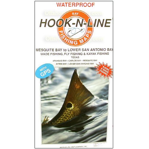 Hook-N-Line Fishing Map F134, Mesquite Bay to Lower San Antonio Bay