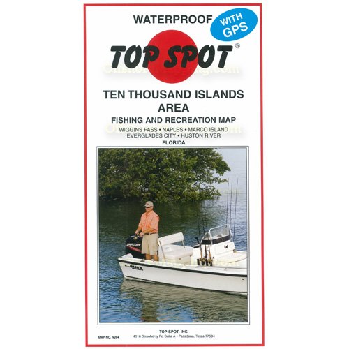 Top Spot Fishing Map N205, Homossassa to Everglades City - With Pipeline