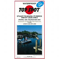 Top Spot Fishing Map N215, Stuart to South Fort Pierce and St Lucie