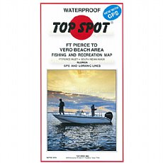 Top Spot Fishing Map N216, Fort Pierce to Vero Beach