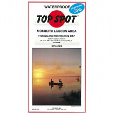 Top Spot Fishing Map N219, Mosquito Lagoon