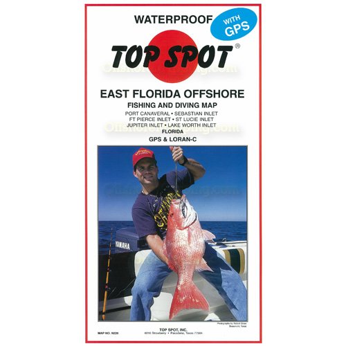 Top Spot Fishing Map N220 East Florida Offshore