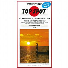 Top Spot Fishing Map N226, Jacksonville to Brunswick - St. Mary's