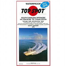 Top Spot Fishing Map N235, Hilton Head to Charleston