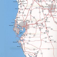 Top Spot Fishing Map N205, Homossassa to Everglades City - With Pipeline