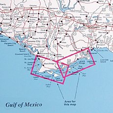 Top Spot Fishing Map N230, Port St. Joe to Apalachicola