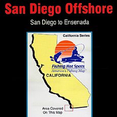 CA0103, Fishing Hot Spots, San Diego Offshore - San Diego to Ensenada 