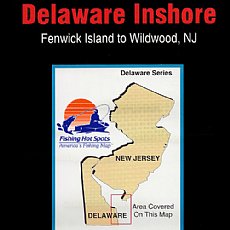 DE0101, Fishing Hot Spots, Delaware Inshore - Fenwick Island to Wildwood NJ 