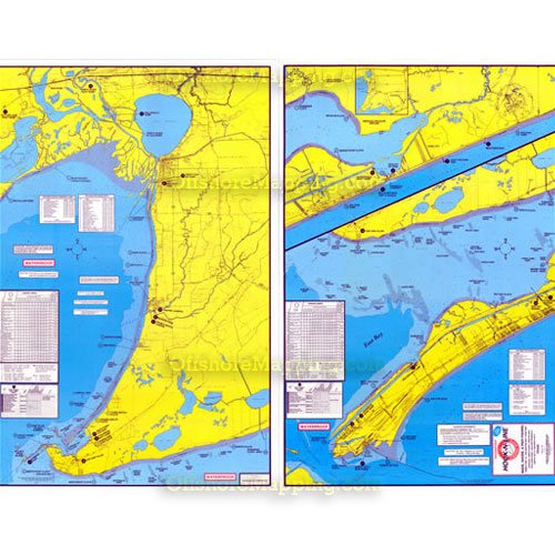 Hook-N-Line Fishing Map F104, East Galveston Bay.