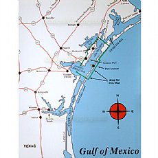 Hook-N-Line Fishing Map F130, Rockport Wade Fishing, Kayak Fishing Map