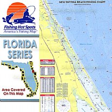 FL0120, Fishing Hot Spots, New Smyrna Beach - Indian River to South Daytona 