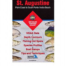 FL0122, Fishing Hot Spots, St. Augustine - Palm Coast to South Ponte Vedra Beach 