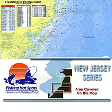 NJ0102, Fishing Hot Spots, Atlantic City Ocean City to Barnegat Inlet 