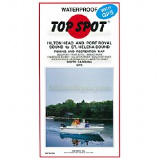 Top Spot Fishing Map N233, Hilton Head to St. Helena Sound Area