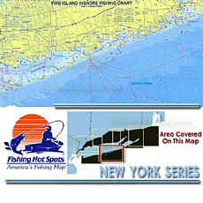 NY0102, Fishing Hot Spots, Fire Island Inshore - Islip to Hampton Bays 