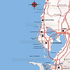 Top Spot Fishing Map N202, Tampa Bay Area