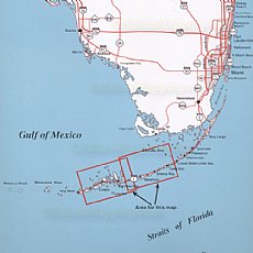 Top Spot Fishing Map N208, Middle Keys Area