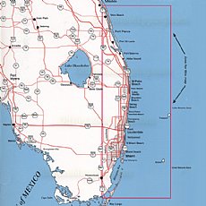 Top Spot Fishing Map N224, Florida, Miami, Winter Beach, Bimini