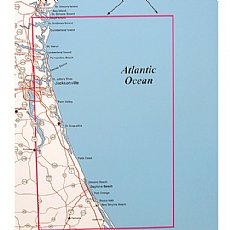 Top Spot Fishing Map N227, Northeast Florida, South Georgia Offshore