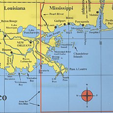 Hook-N-Line Fishing Map F129, Gulf of Mexico Offshore