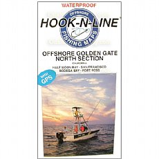 Hook-N-Line Fishing Map F201, Offshore Golden Gate-North