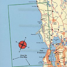 Hook-N-Line Fishing Map F201, Offshore Golden Gate-North