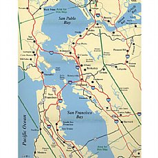 Hook-N-Line Fishing Map F203, San Francisco Bay Area