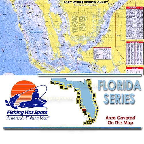 FL0113, Fishing Hot Spots, Fort Myers - Estero Bay to Pine Island Sound