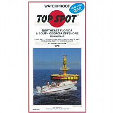 Top Spot Fishing Map N227, Northeast Florida, South Georgia Offshore