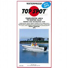 Top Spot Fishing Map N236,  Charleston to South of Georgetown