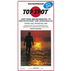 Top Spot Map N255, Cape Fear to Jacksonville, North Carolina 