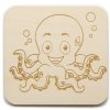 Laser Engraved Octopus Coasters (Set of 4)