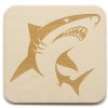 Laser Engraved Shark Coasters (Set of 4)